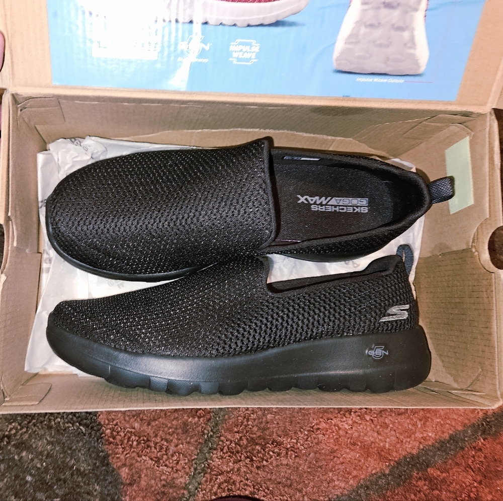 Skechers Womens 10 Black Go Walk Joy Shoes.  Flexable Traction Outer Soles - Picture 3 of 15